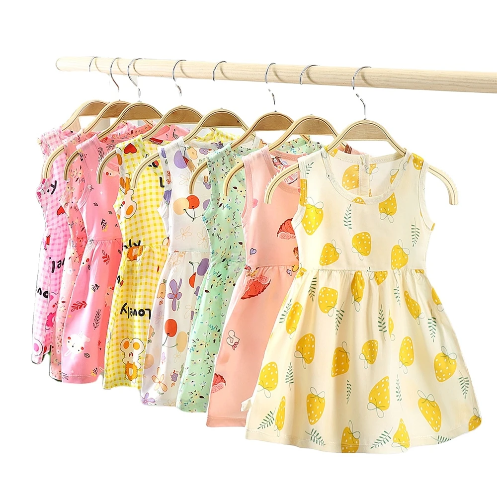 2022 summer new girls dress girls sleeveless dress baby clothes factory direct wholesale