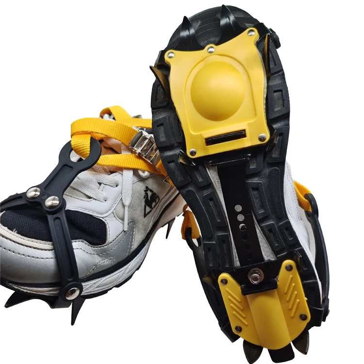 10 Spikes Walk Traction Cleats for Walking Non Slip Ice Snow Grippers for Shoes Boots Stretch Crampons Overshoe