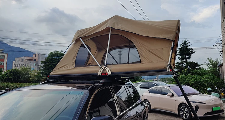 overland camping Outdoor folding tent Car Camper Roof Tent Top black out waterproof car tent