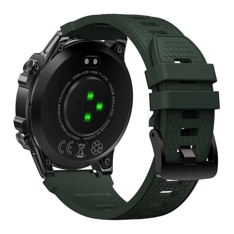 Zeblaze Vibe 7 Lite 1.47 inch IPS Screen 3 ATM IP69K Waterproof Smart Watch, Support Voice Call / Health Monitoring (Dark Green)