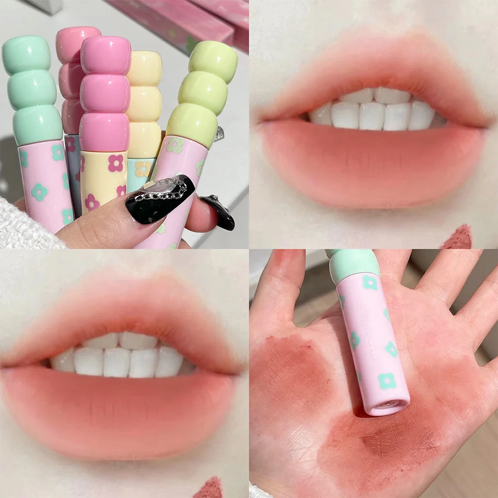 Long milk mist matte lip mud velvet white natural lip glaze set girl makeup fair price wholesale