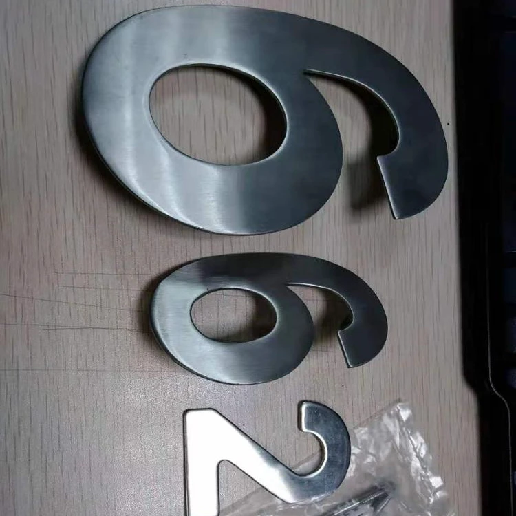 Housing number Hyland OEM NO03 Decorative stainless steel material house numbers, with screws or 3M