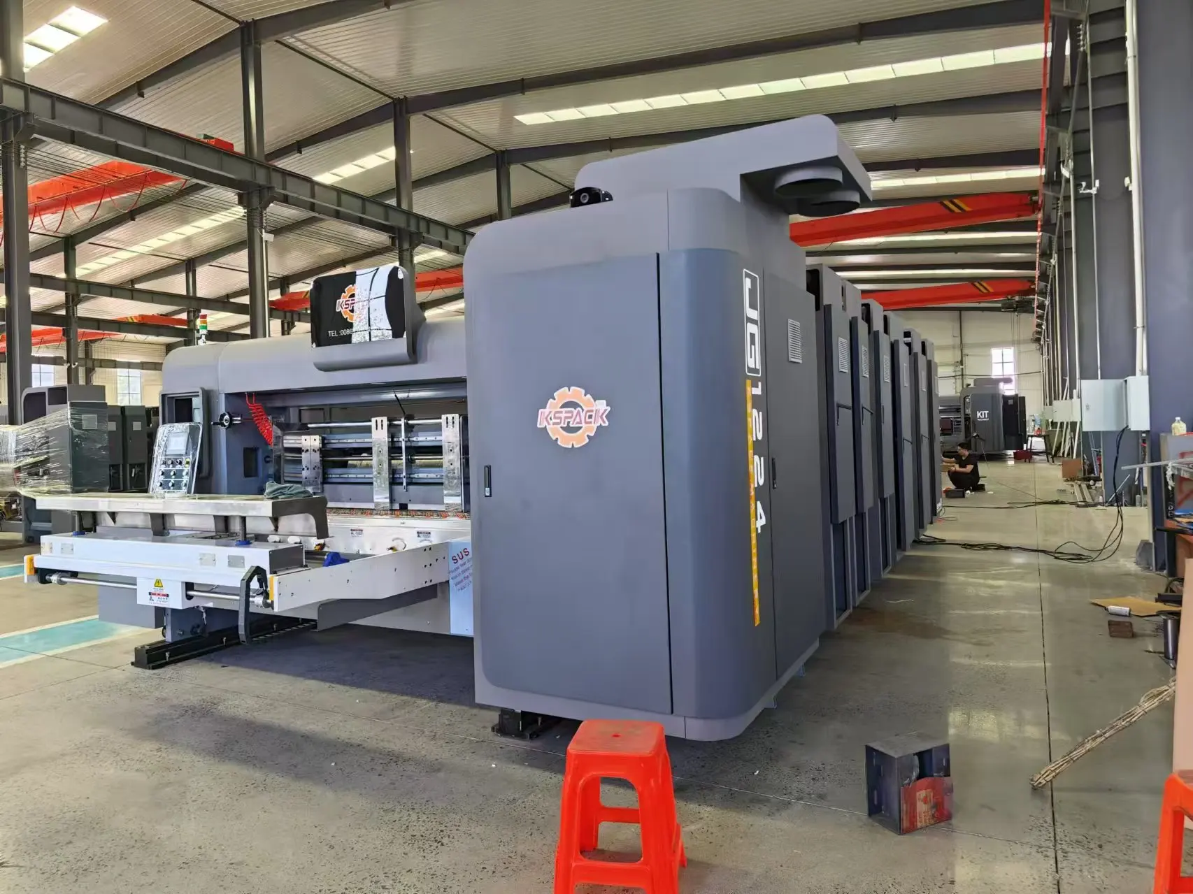 Flexo Box making machine packaging forming machines carton slotting die cutting making fold glue bundling machine