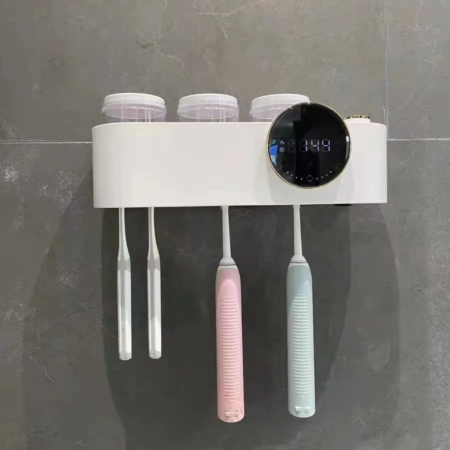 New Rechargeable Toothpaste Dispenser Toothbrush Holder Disinfection Electric Toothbrush