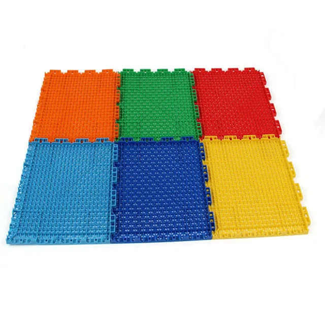Manufacturers best price easy to clean colorful PP interlocking garage floating workshop floor tiles