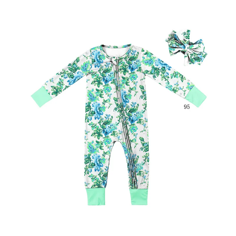 Newborn 0 3 Month 6 Month 9-12 Months 2 Year Old Oeko tex Girl Kids Long Sleeve Infant Romper Baby Clothes Vendor in China