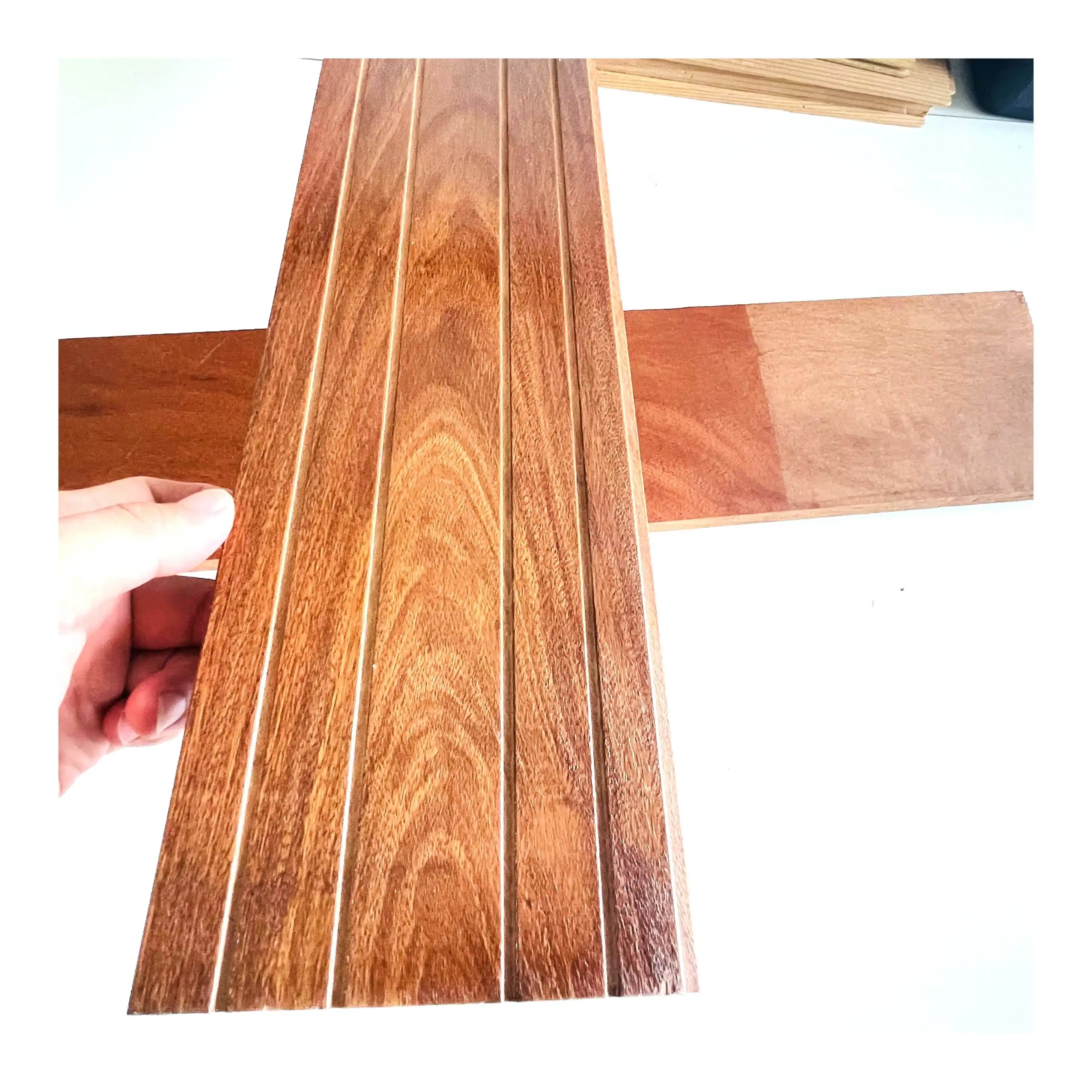 Nature hard wood Santos mahogany timber floor board for interior