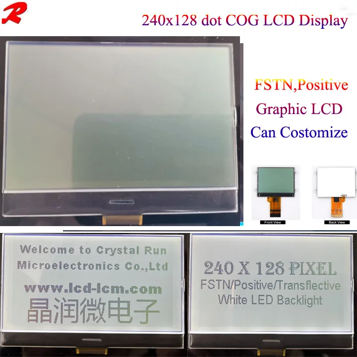 ЖК-модуль COG с разрешением 240x128, ЖК-дисплей FSTN