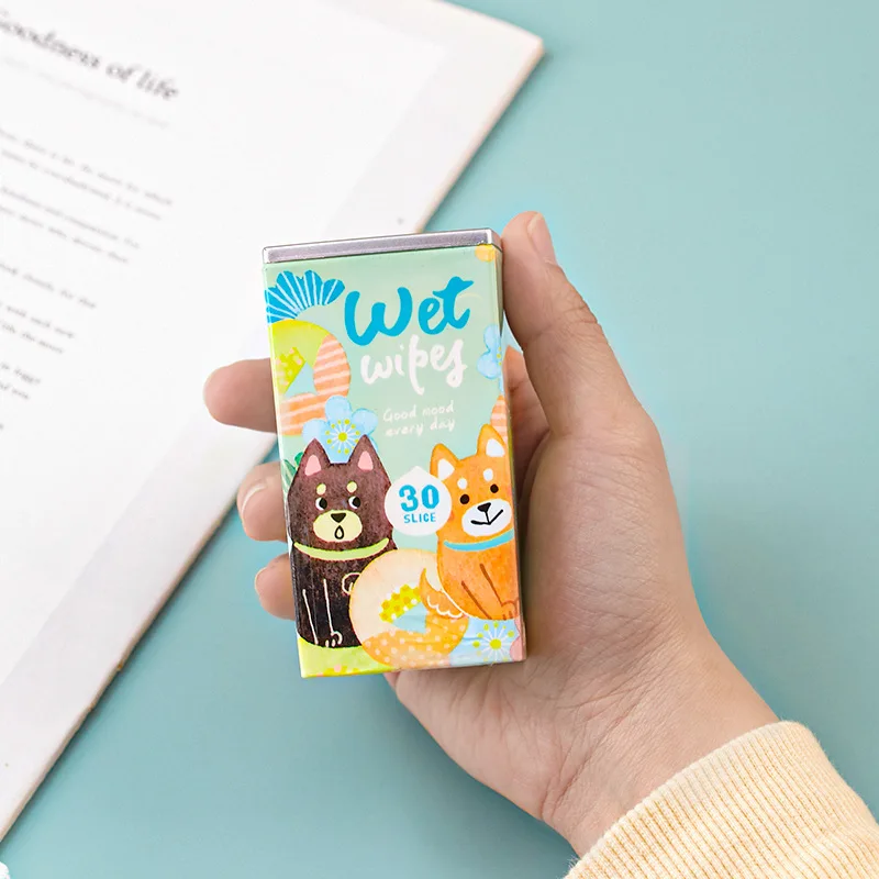 OEM Service Mini wipes cheaper Price Promotional Gift Barrel Canister pet Wet Wipes Easy to carry pet wipes