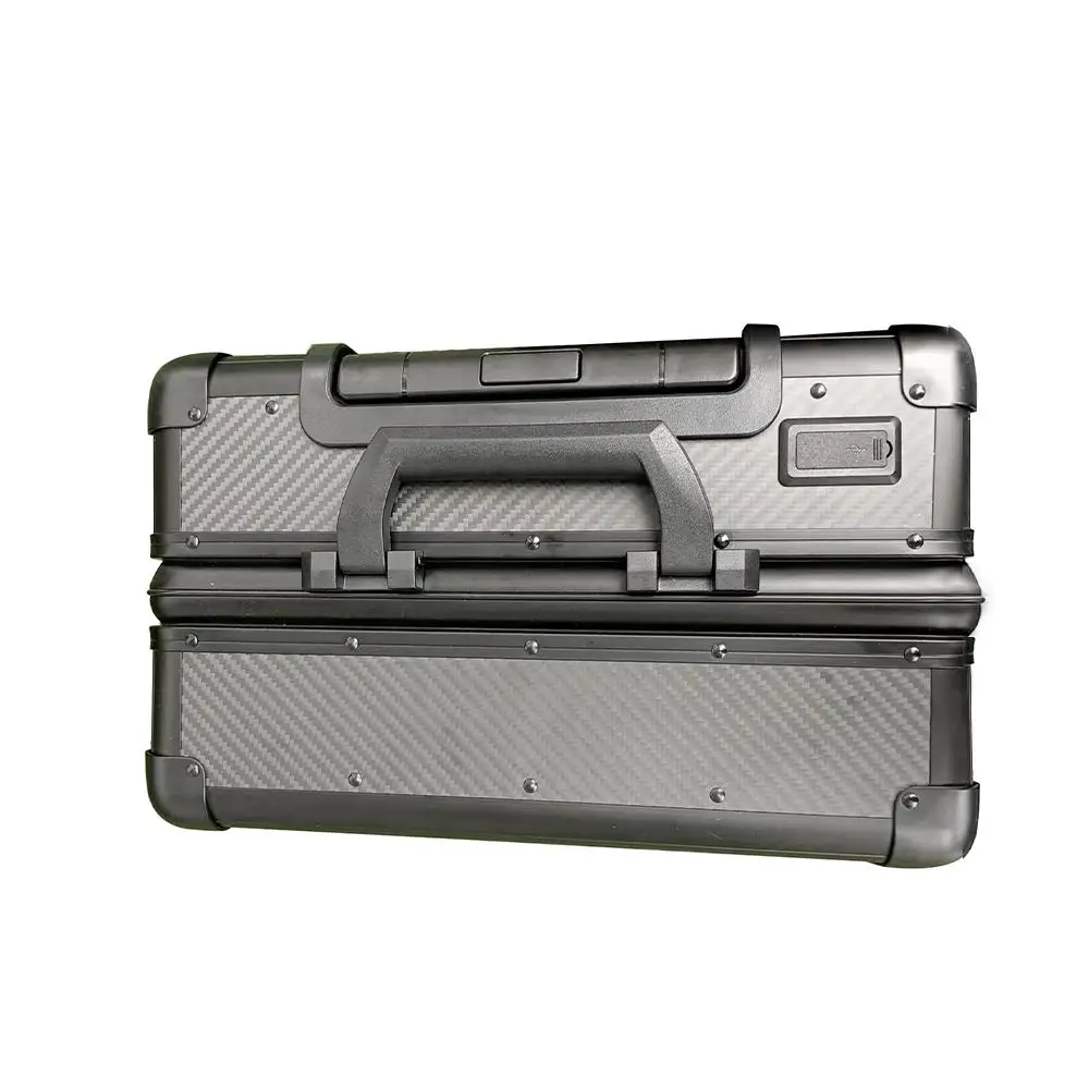 JCSPORTLINE Universal Dry carbon fiber Luggage 20-Inch carbon black Trolley Case lightweight duralble