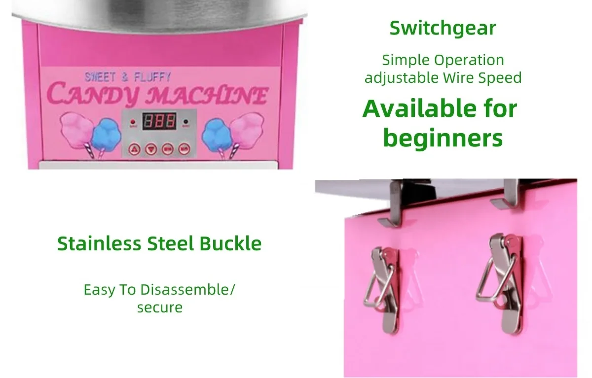 small cotton candy floss machines robot arm sugar making trade fully automatic cotton candy vending machine