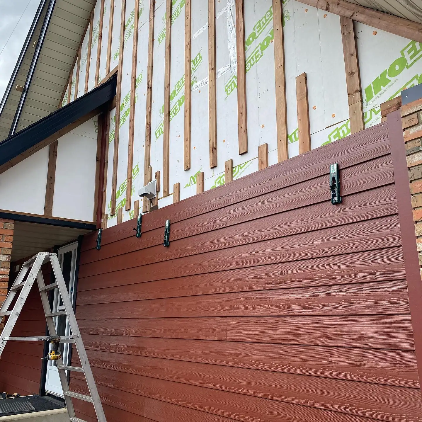 Decorative hardy Wood grain fibre cement siding boards wall panel