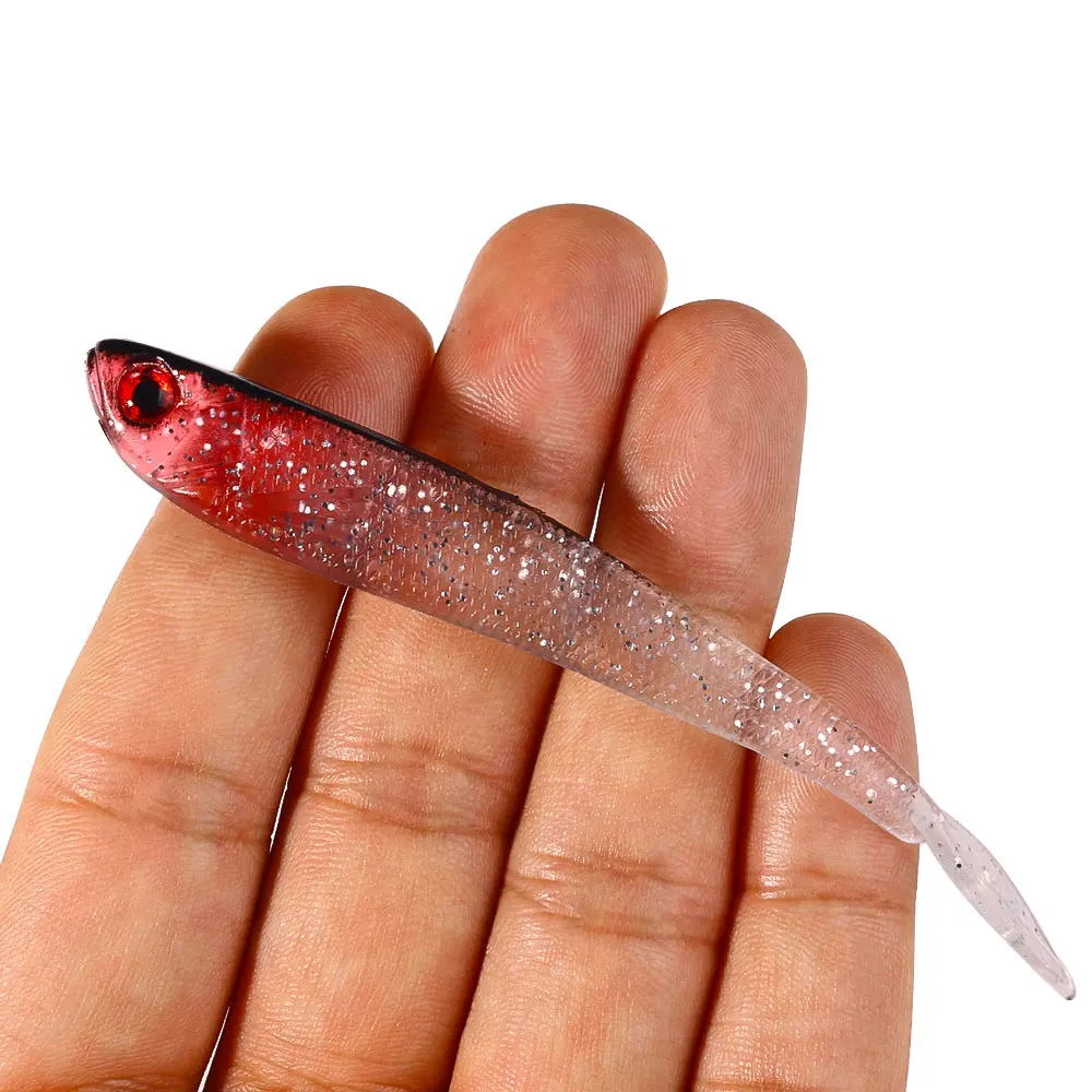 10CM-3.6G 10pcs/bag soft fishing lure swimbait artificial soft bait