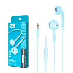 K102 TPE Music Sport 3.5 mm 3 in 1 Capacitive Wire Control with Microphone Stereo In-ear Wired Earphone