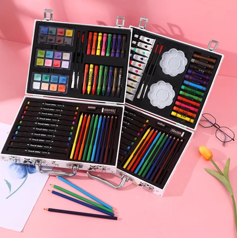 wholesale 86 Piece Deluxe Art Drawing Painting Creativity Set For Beginners and Young Artists and children