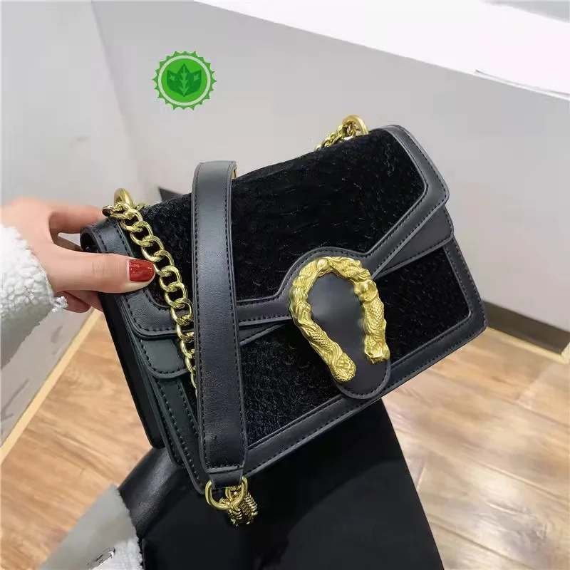Винтажная винтажная сумка для вина модная сетевая дамская сумочка на одно плечо с цепочкой красного