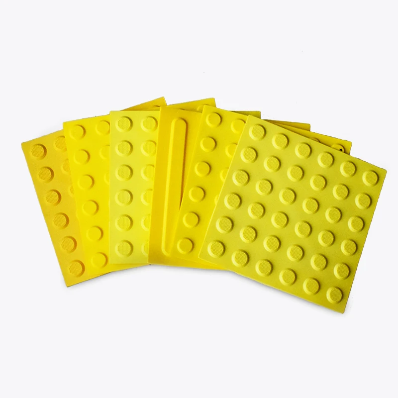 300*300MM PVC/TPE/TPU Non-Slip Floor Tactile Tile with Adhesive Tape