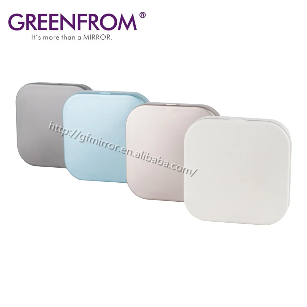 Double Side Handheld Magnification LED Compact Pocket Mirror for Handbag Purse Pocket