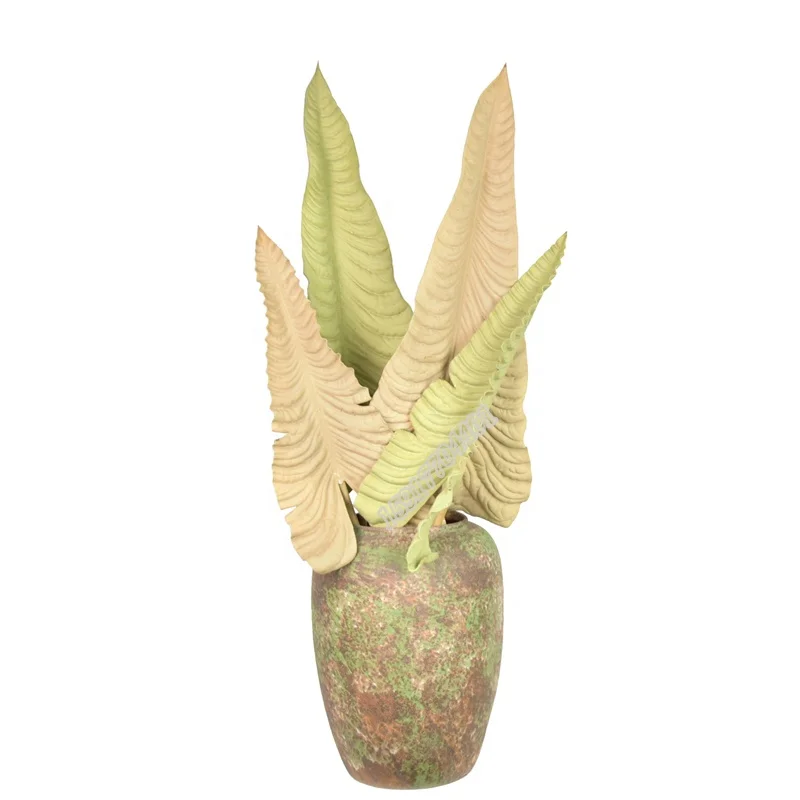 Newest style faux traveller leaf large dried flower artificial banana leaves for Christmas decoration