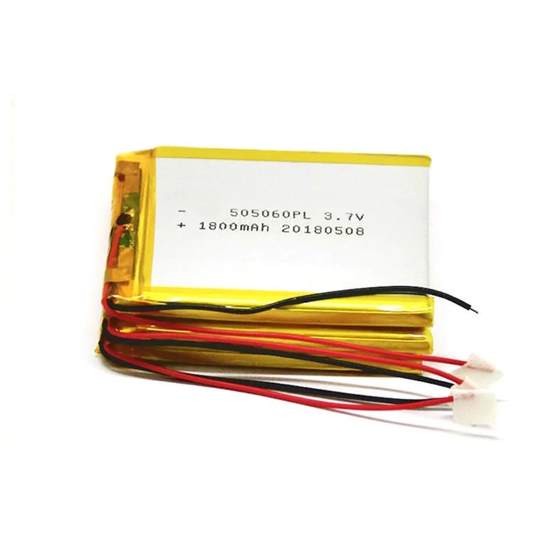 KXD ultra Thin Flat 3.7v 1800mAh 1600mah 1500mAh 505060PL Lipo Battery