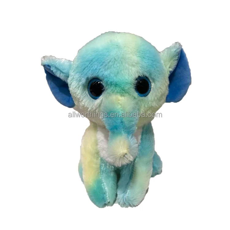 Kawaii Big Eye Ty Elephant Plush Toys Ty Beanie Babies Ty Toys