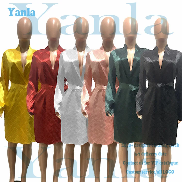 New Arrival Customs LOGO Women Satin Bath Robes Pajamas Designer Print Sleepwear Luxury Nightgown Silk Robe