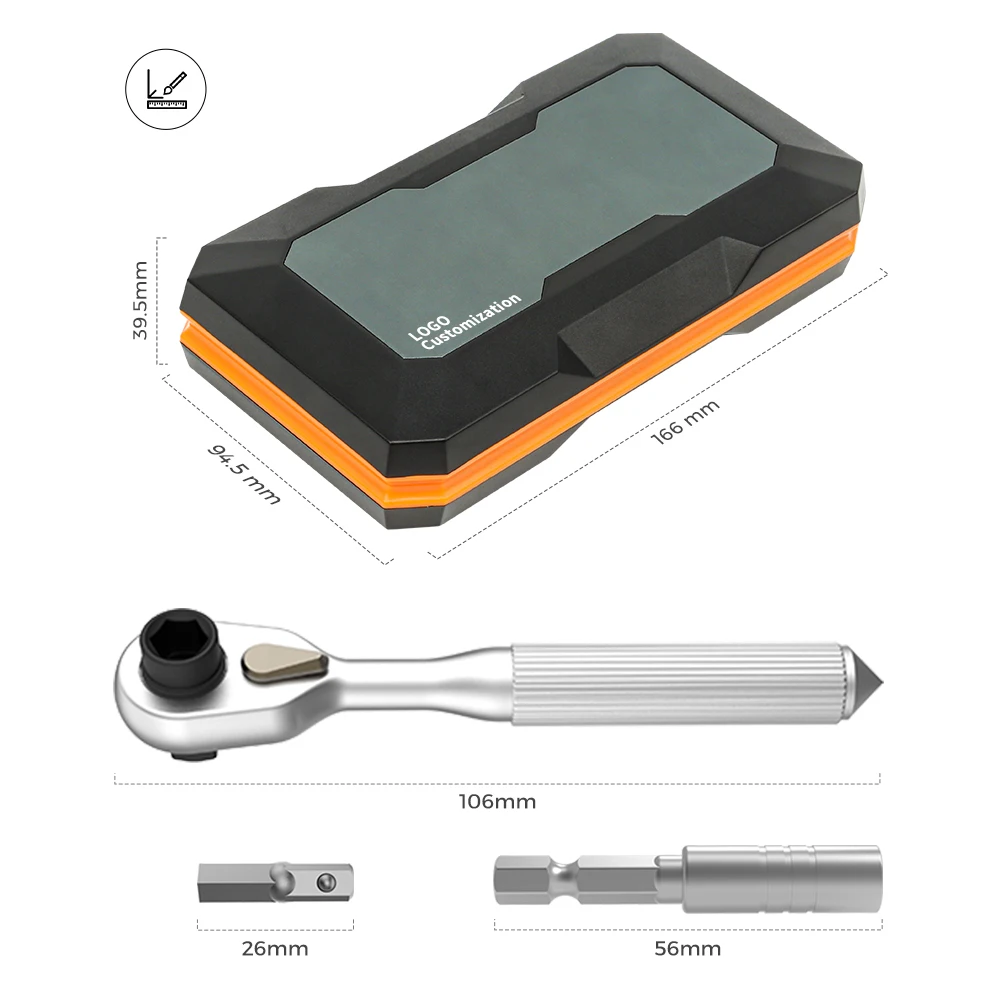 UFTOOLS 42 1 шт. хромированная Магнитная отвертка
