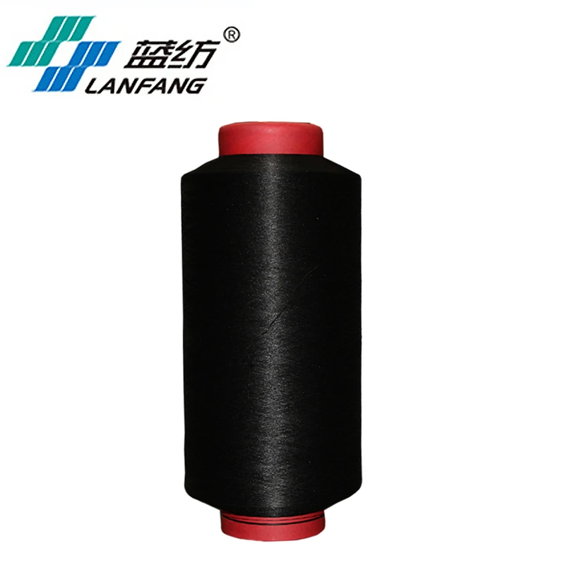 
 Полиэфирная окрашенная текстурированная Пряжа DTY цветная пряжа DD BLACK 150d/48f AAGRADE  