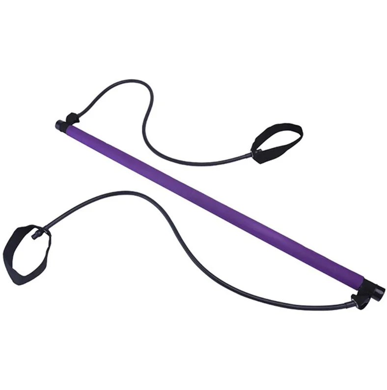 Pilates stick fitness stick Yoga equipment household multi-functional tension rope stretch belt back trainer