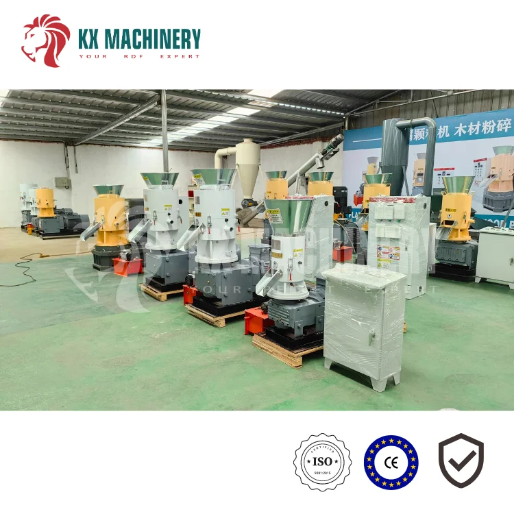 Flat Die Pellet Machine Multiple Biomass Pine Wheat Straw Barley Straw Rice Husk Corn Stover Peanut Pellets Wood Pellet Mills
