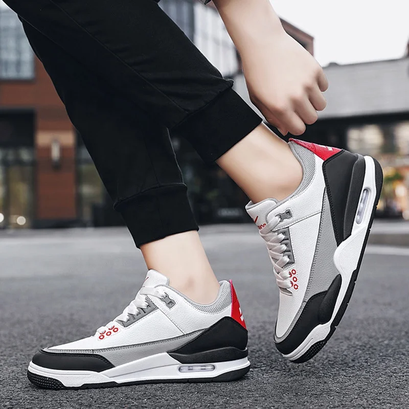 Running Sport Shoose Men Classic Air Cushion Basketball Sneakers Flat Sole Casual Shoes For Men New Styles
