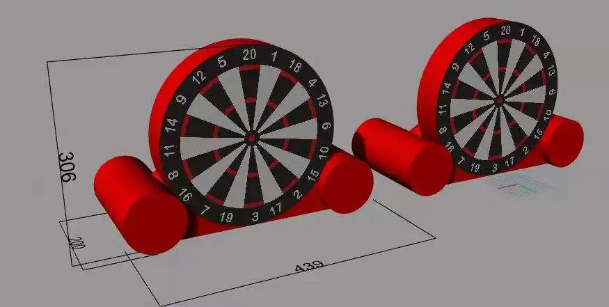 Interactive Football Dartboard Soccer Target Dart Board Inflatable Foot Dart For Sale