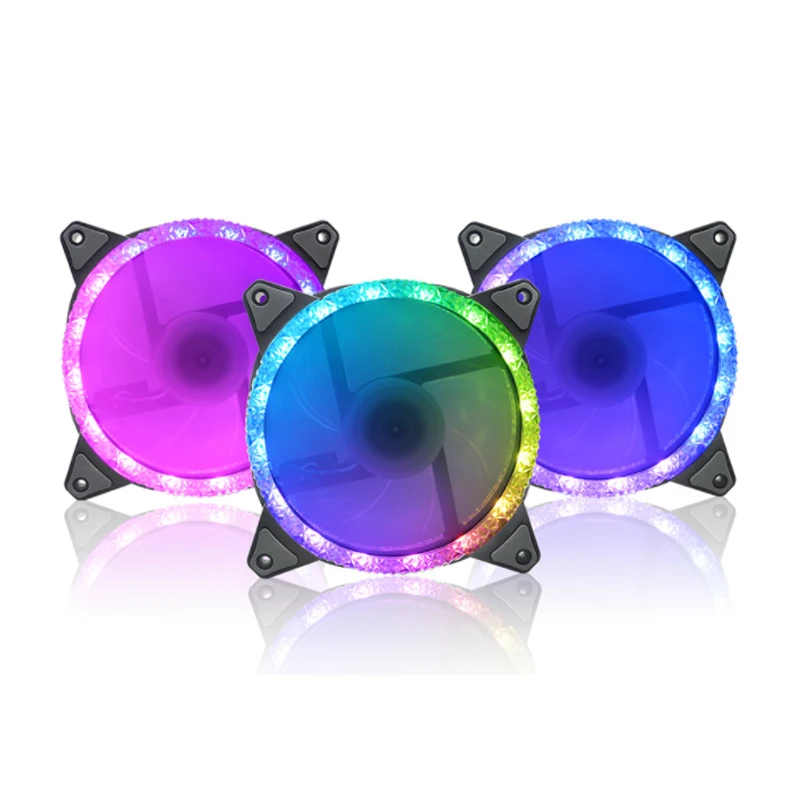 Хит продаж 2022, полностью прозрачный вентилятор для корпуса компьютера Rgb с индивидуальным логотипом, вентилятор для корпуса компьютера, автоматический вентилятор охлаждения для корпуса компьютера