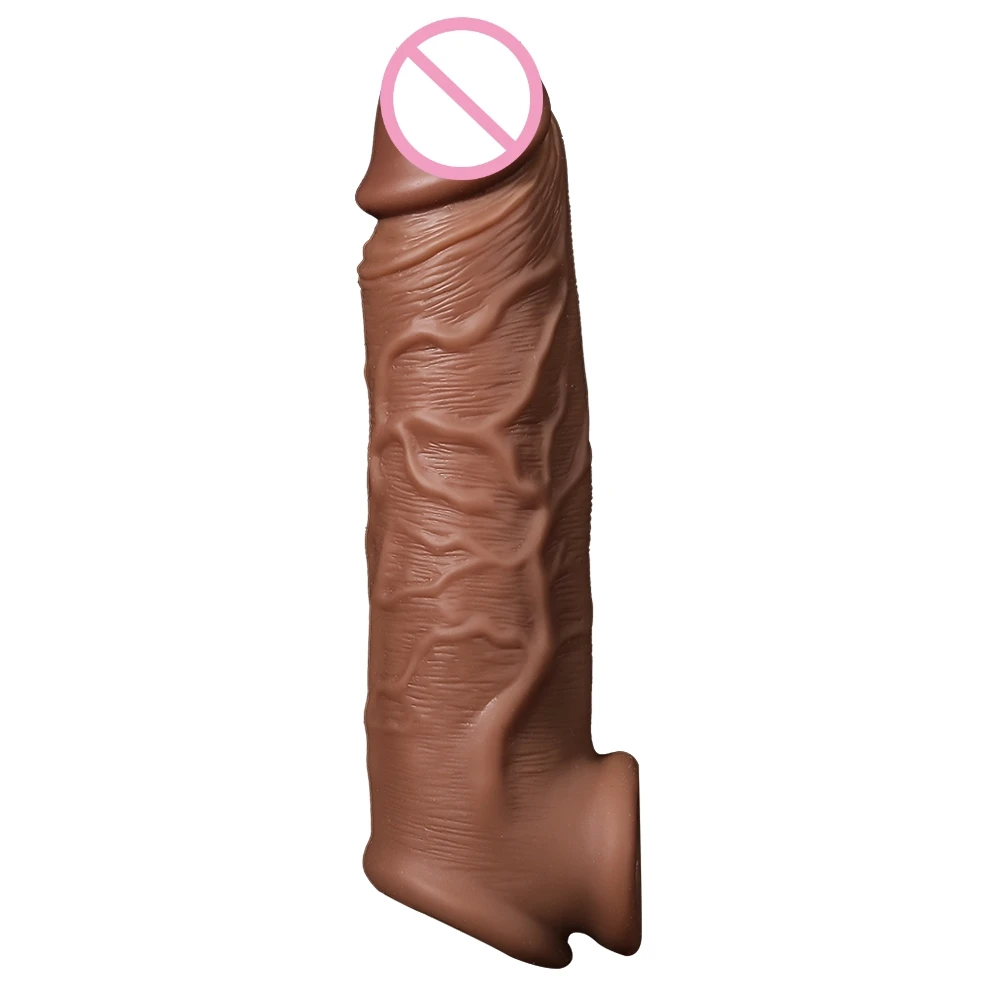 
soft silicone penis cock dildo extension extender sleeves for men 