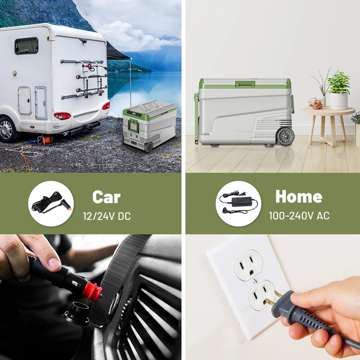 Alpicool G55 Auto Compresor Car Freezer Smart Eletronic Cooler Box 12v/24v Mini Refrigerator In The Car Rechargeable