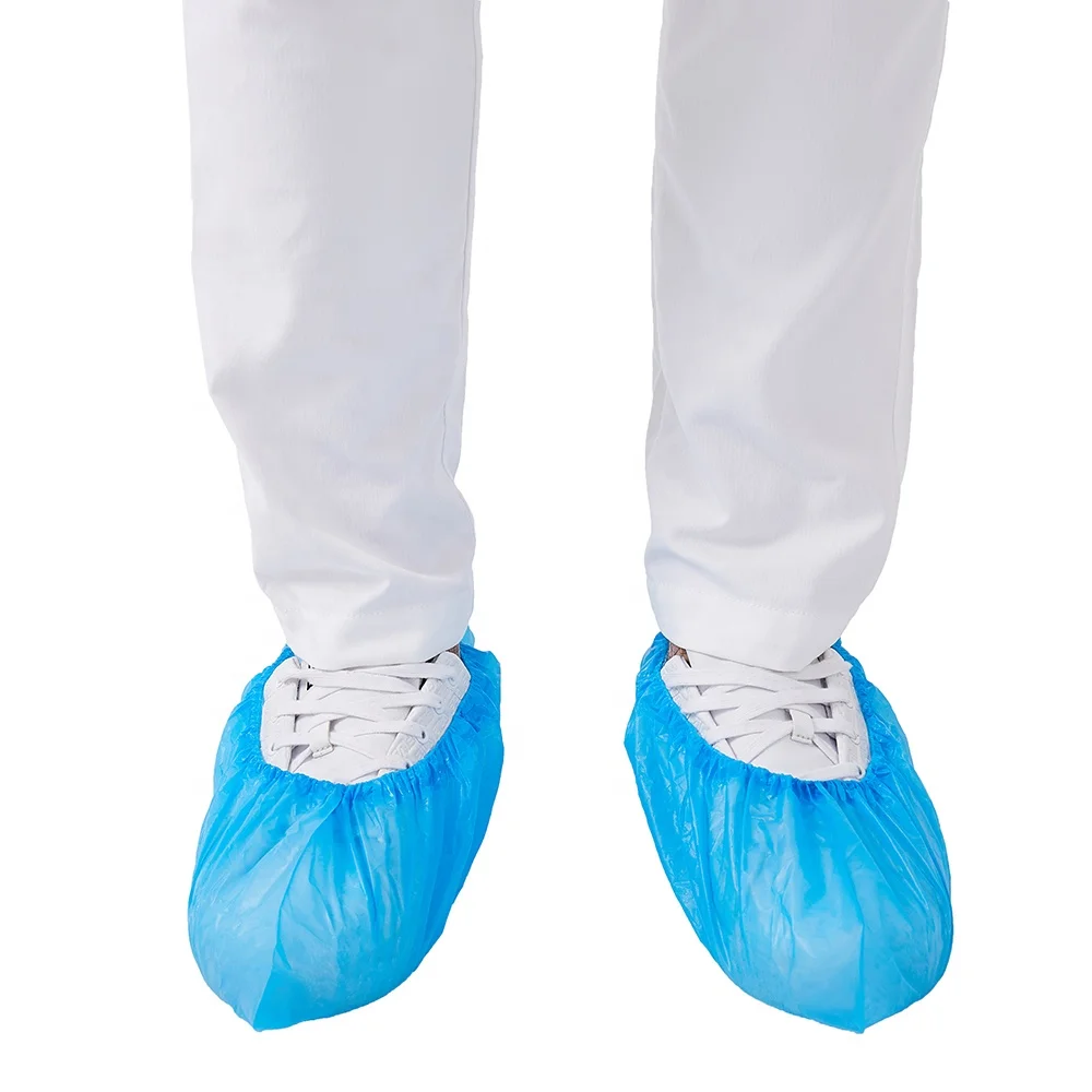 Automatic Shoe Cover blue CPE Disposable Medical Non Woven Shoe Cover Wholesale For Surgery