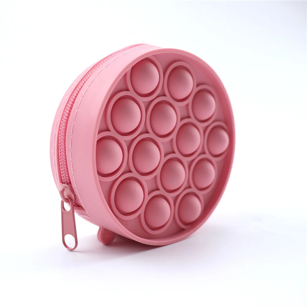 Popper Hand Новый Popping its антистресс Popit push-попы Модные женские игрушки на молнии силиконовый кошелек для