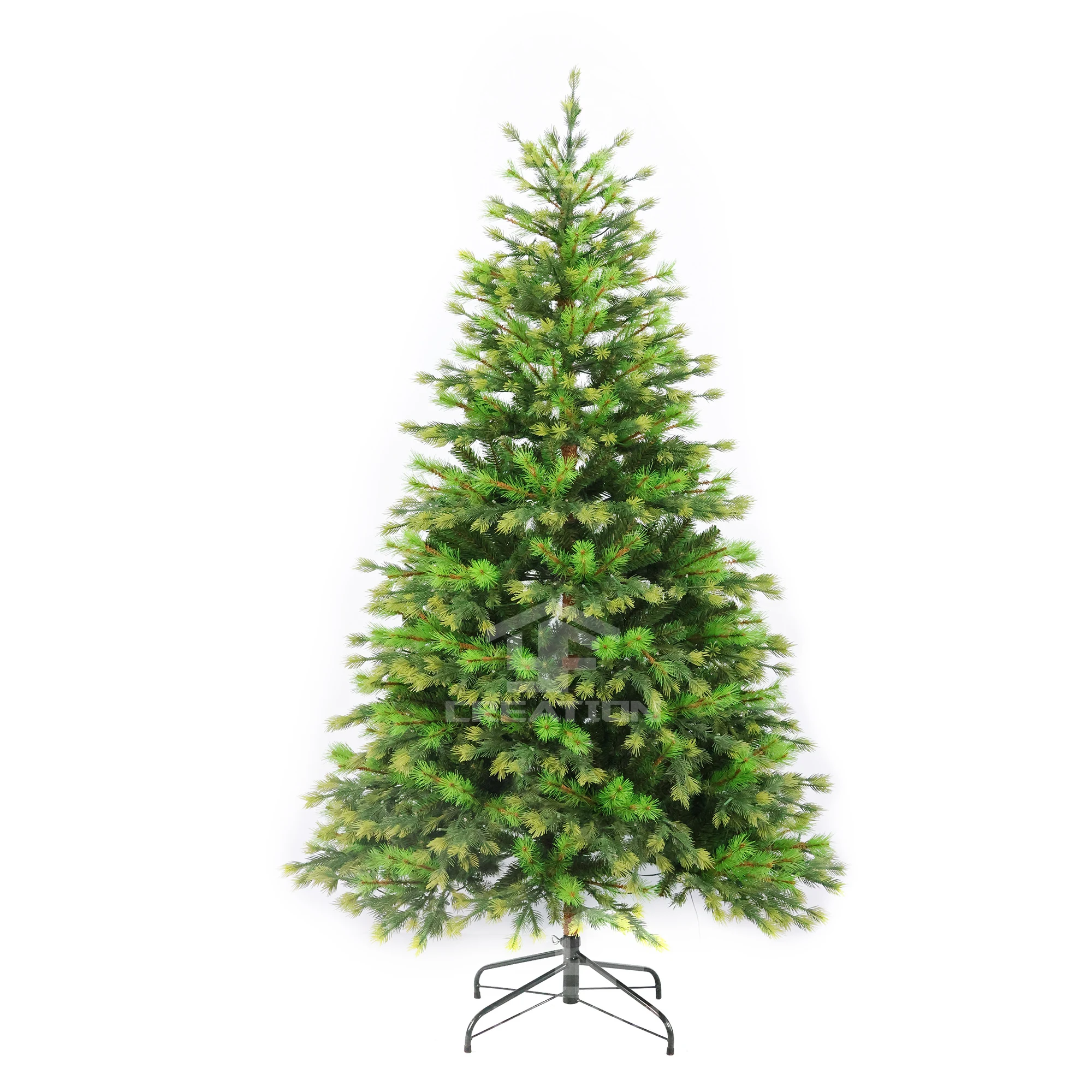 YFCreation New Year Green PVC PE Mixed Artificial Christmas Tree Pre Lit Home Decoration 2023 Navidad Xmax Tree