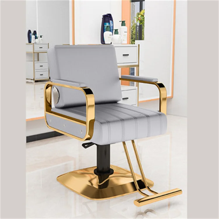 High-End Hair Salon Styling Chair Equipment Barbershop Haircut Perm Hair Dye Lounge Lift Deck Chair Beauty Barber Chair