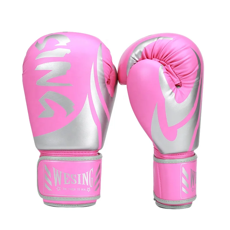 Wesing Custom Logo Kick Boxing Thai PU Classic Boxing Bag Mitts Boxing Gloves