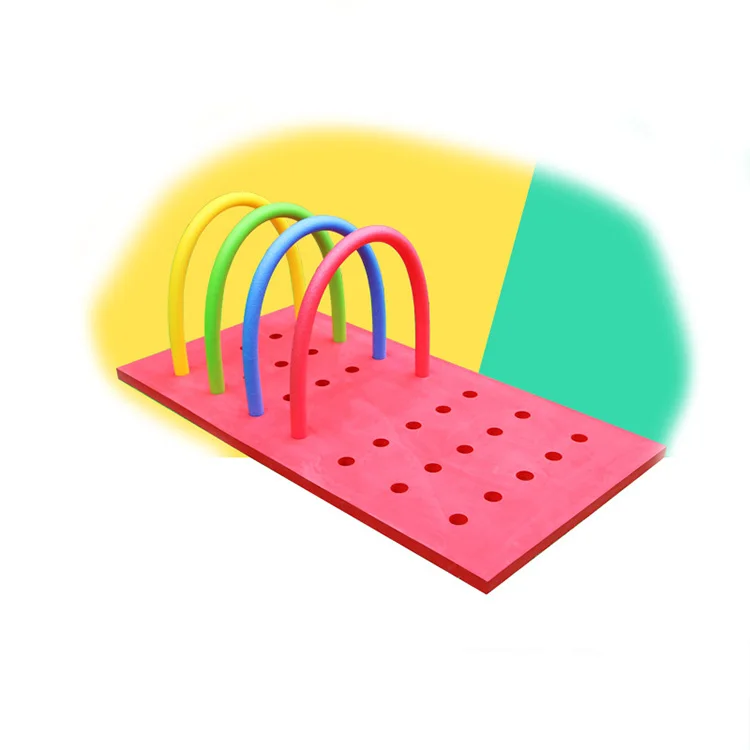 Bulk pool noodles foldable swim lake pool pad eva foam water swimming floating mat with holes
