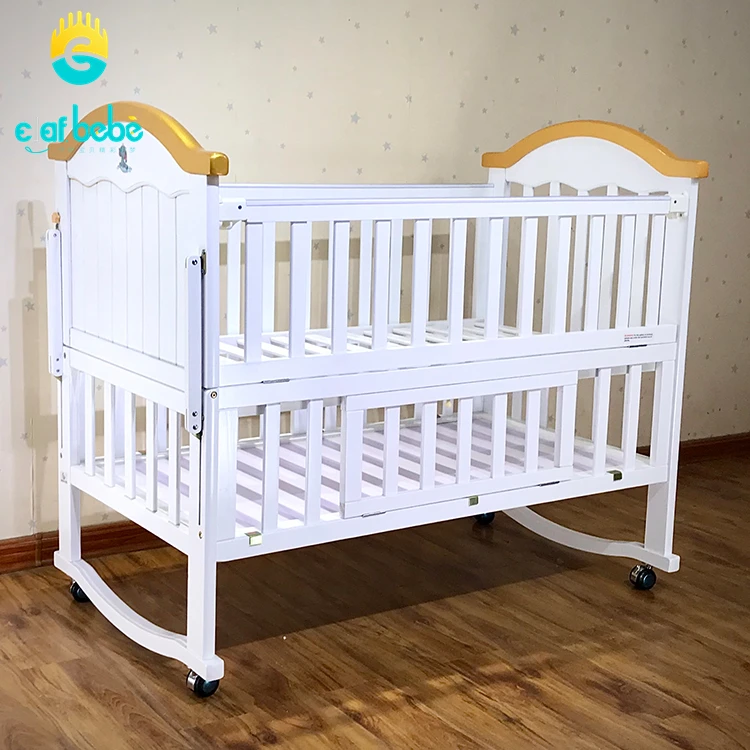 Multifunctional Solid Wood Pine Made Alone Cribs /Baby Cribs For Single