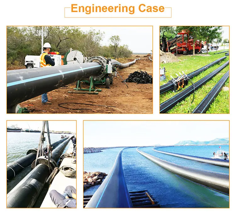 SDR26 110mm 160mm 200mm 800mmPE100 HDPE Plastic Pipe for Drinking Water Supply