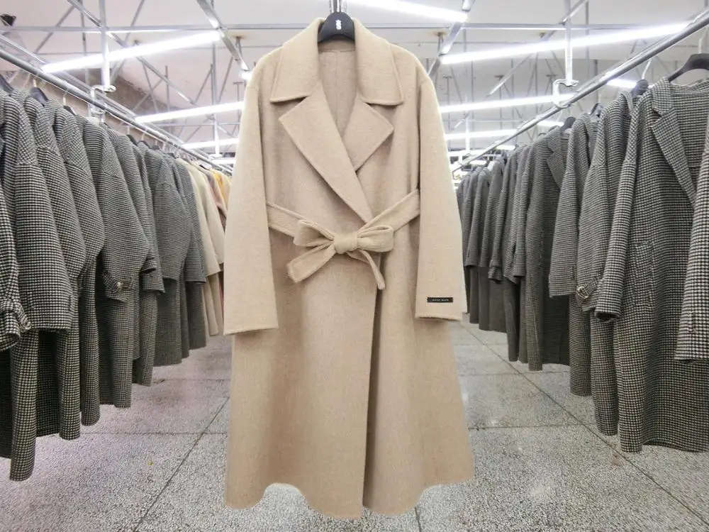 
High quality wool coat winter wool cashmere coat plus size coats for women 