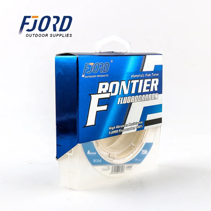 FJORD Super Strong 50M 80M Transparent 100% Fluorocarbon Fishing Line Japanese Original Line