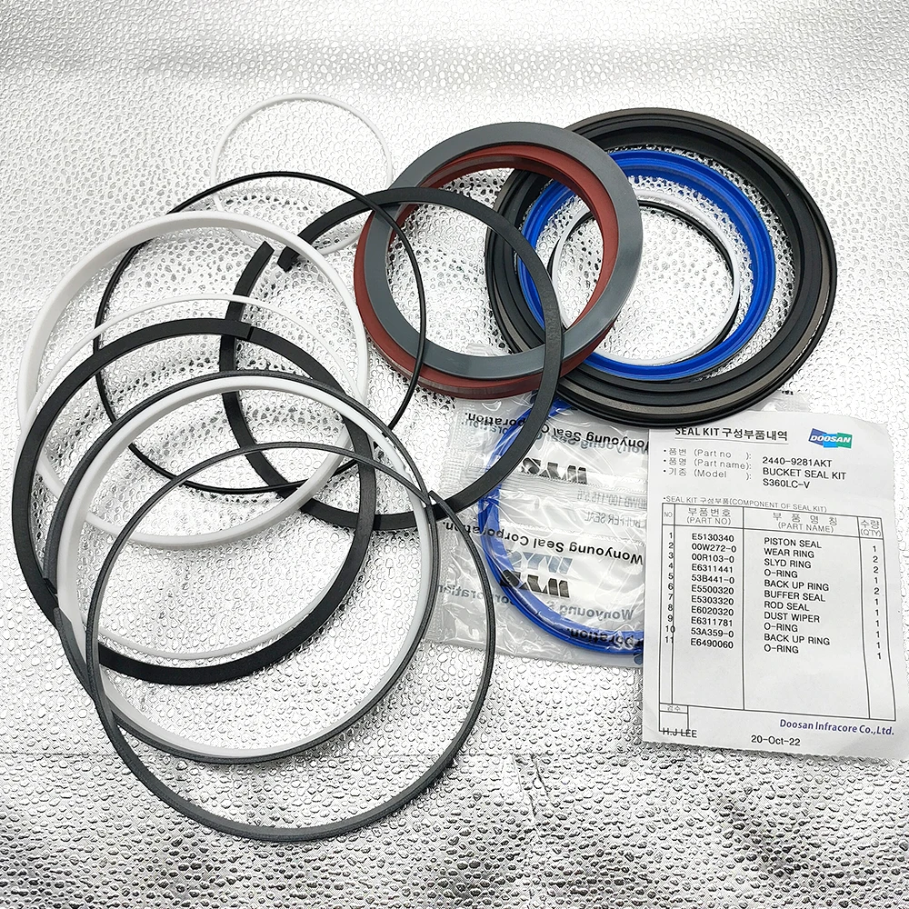 Комплект уплотнителей Hyunkook 24409281 401107-00336A 2440-9281 AKT для экскаватора с солнечной батареей 330LC-V 340LC-V