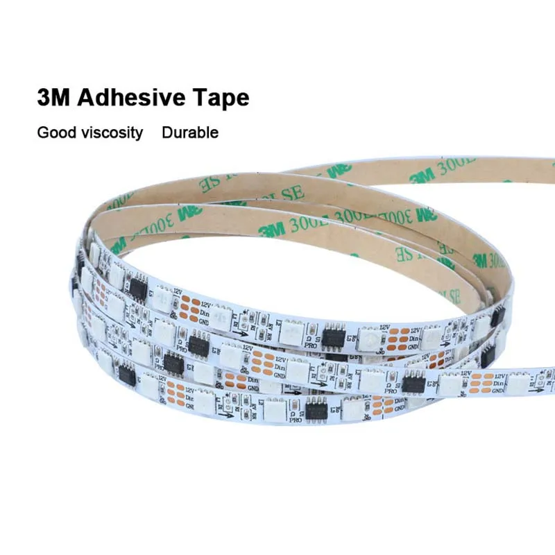 WS2811 8 мм PCB адресуемый RGBIC Dream Color 60 пикселей Magic 12 В цифровой RGB светодиодная лента