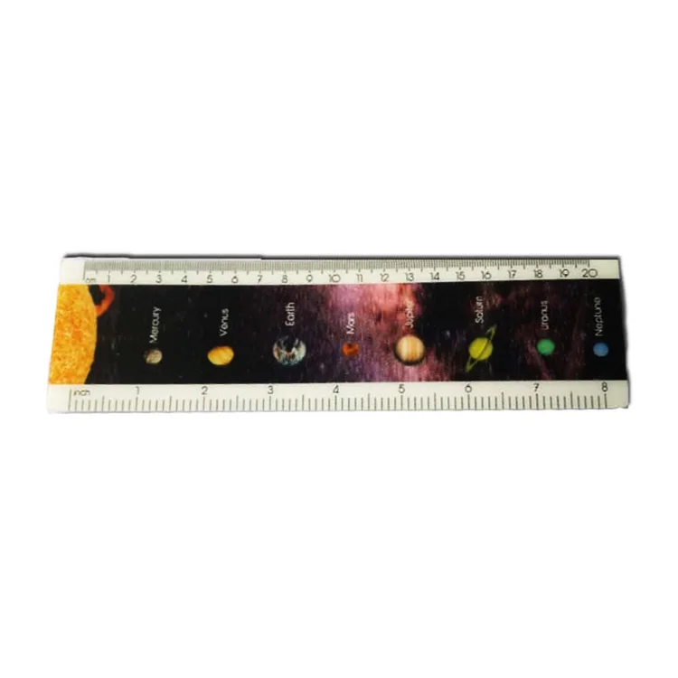3D Lenticular Printable Parallel Rulers Wholesale Products Custom Design Plastic Fancy 3D Rulers for School Plastic Johnson
