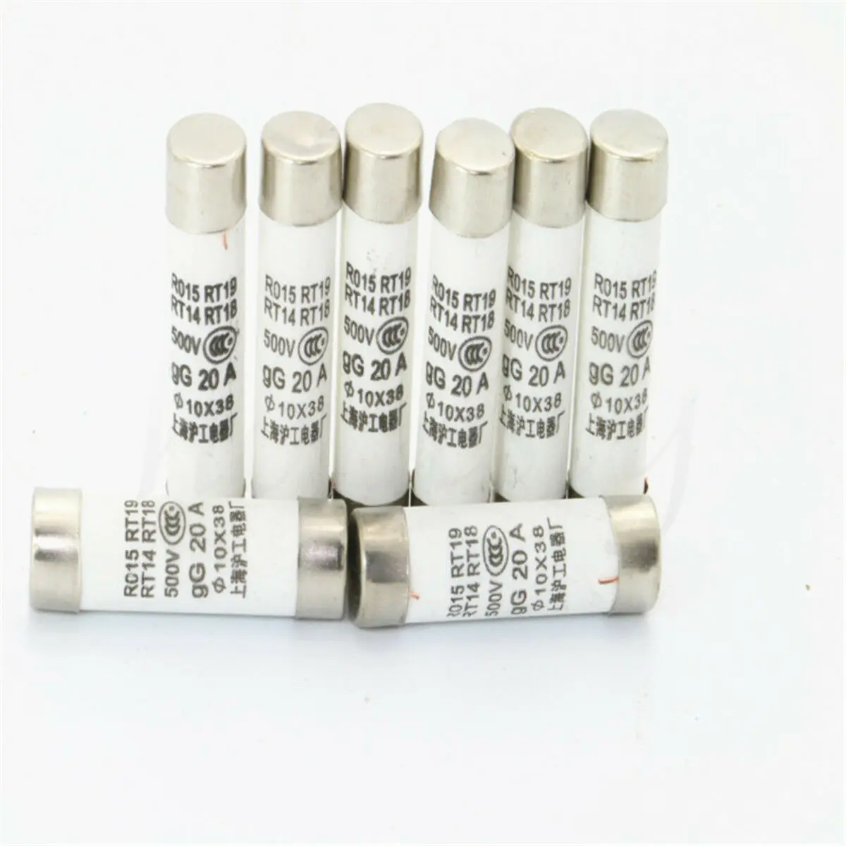 10x38 мм R015 Цилиндрический предохранитель с быстрым выдувом 1A 2A 3A 4A 5A 6A 8A 10A 16A 20A 25A 32A 500V