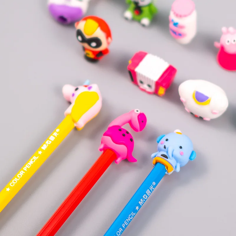 Plastic Surprise Egg Capsule 45 mm Vending Capsule with pencil head Toys For Children